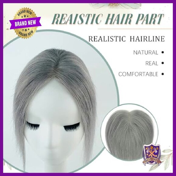 10 Inch Human Hair Topper for Thinning Hair 360° Coverage main image 6